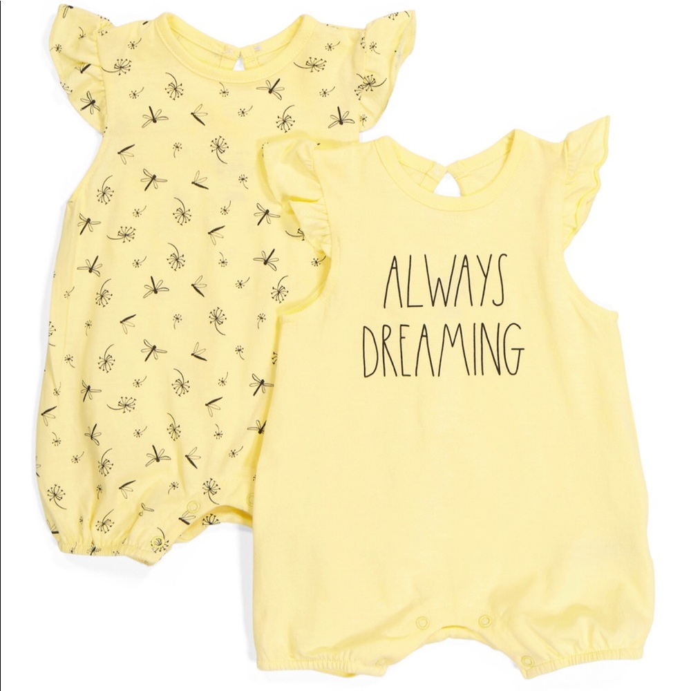 Rae Dunn 2pk Dragonfly Rompers 🌼HP🌼